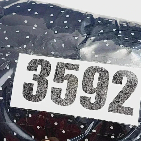 NWT Eloquii Polka Dot Ruffle Maxi Tank Dress Plus 16 Chiffon Black V neck - Picture 10 of 10